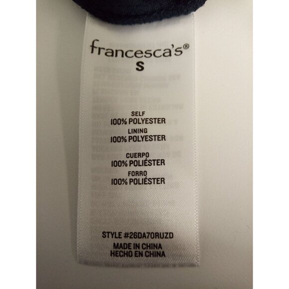 Audrey Parks Junior's Blue White Floral Midi Dress from Francesca's Size Small - Picture 6 of 7